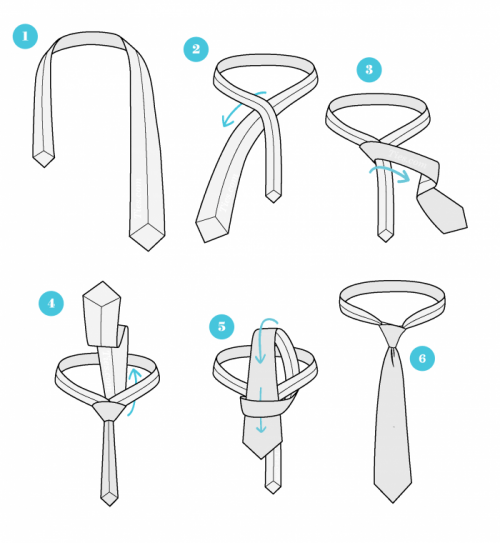 نحوه بستن کراوات با گره ساده
