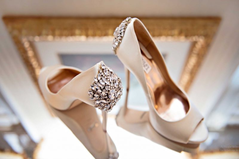 کفش پاشنه دار عروس
