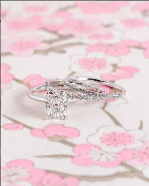  رینگ الماس خوش تراش ساده و زیبا 