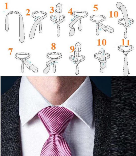 کراوات به روش گره ویندسور کامل